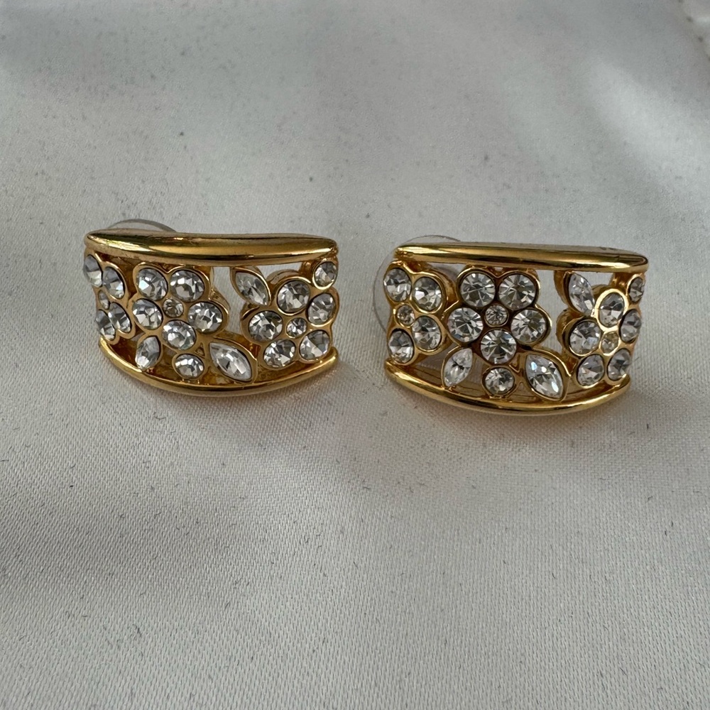 Nolan Miller rhinestone earrings